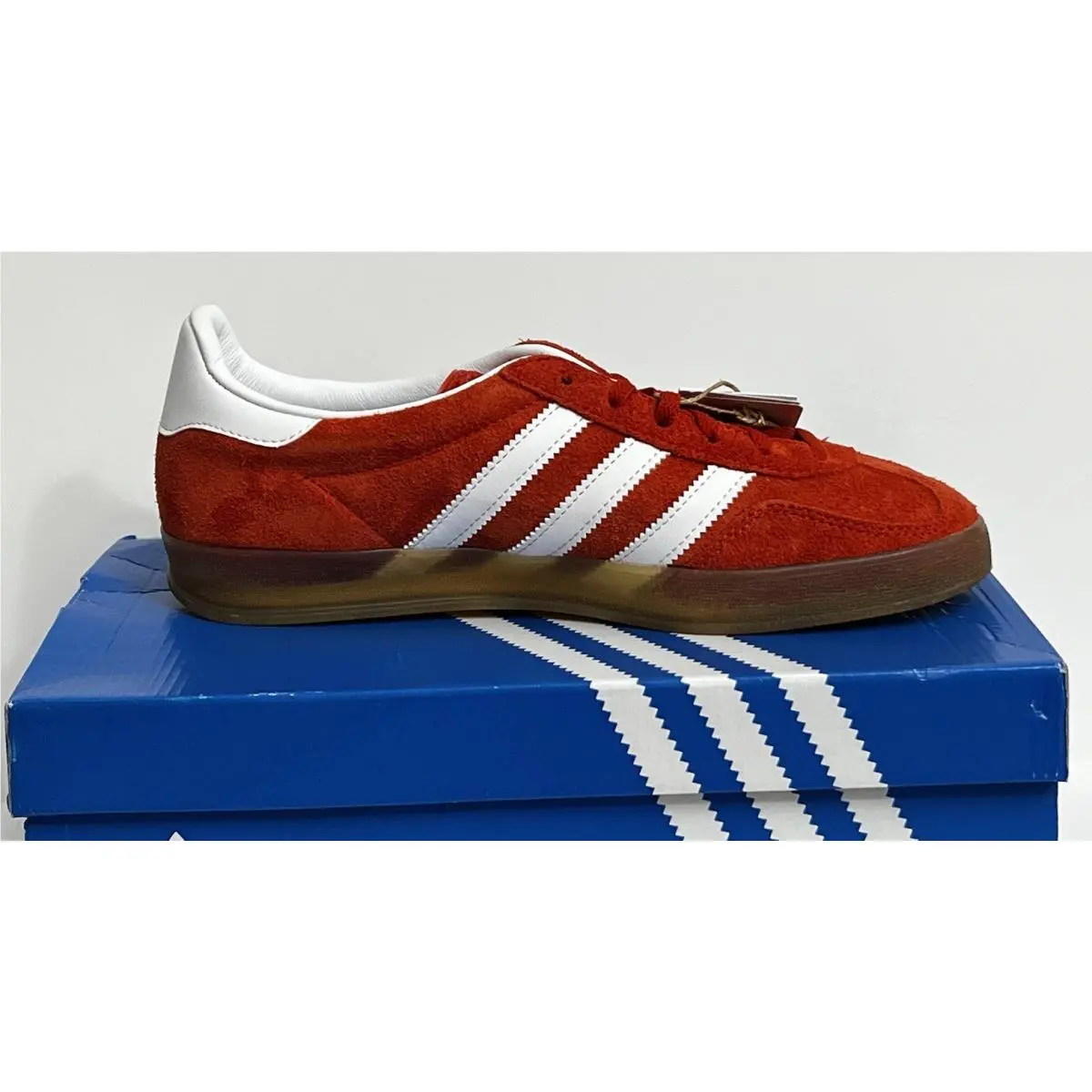 Adidas Originals Gazelle Indoor Sneakers Bold Orange HQ8718 Women US 9