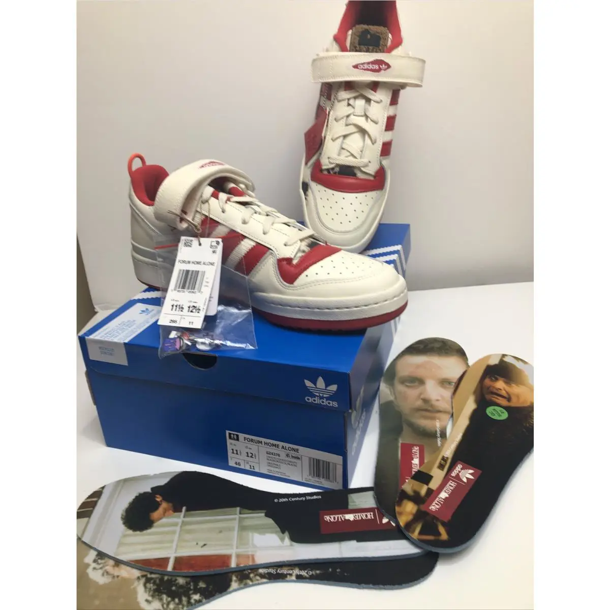Adidas Forum Low “home Alone” Red/white Sneakers GZ4378 • Mens Usa Size 11.5