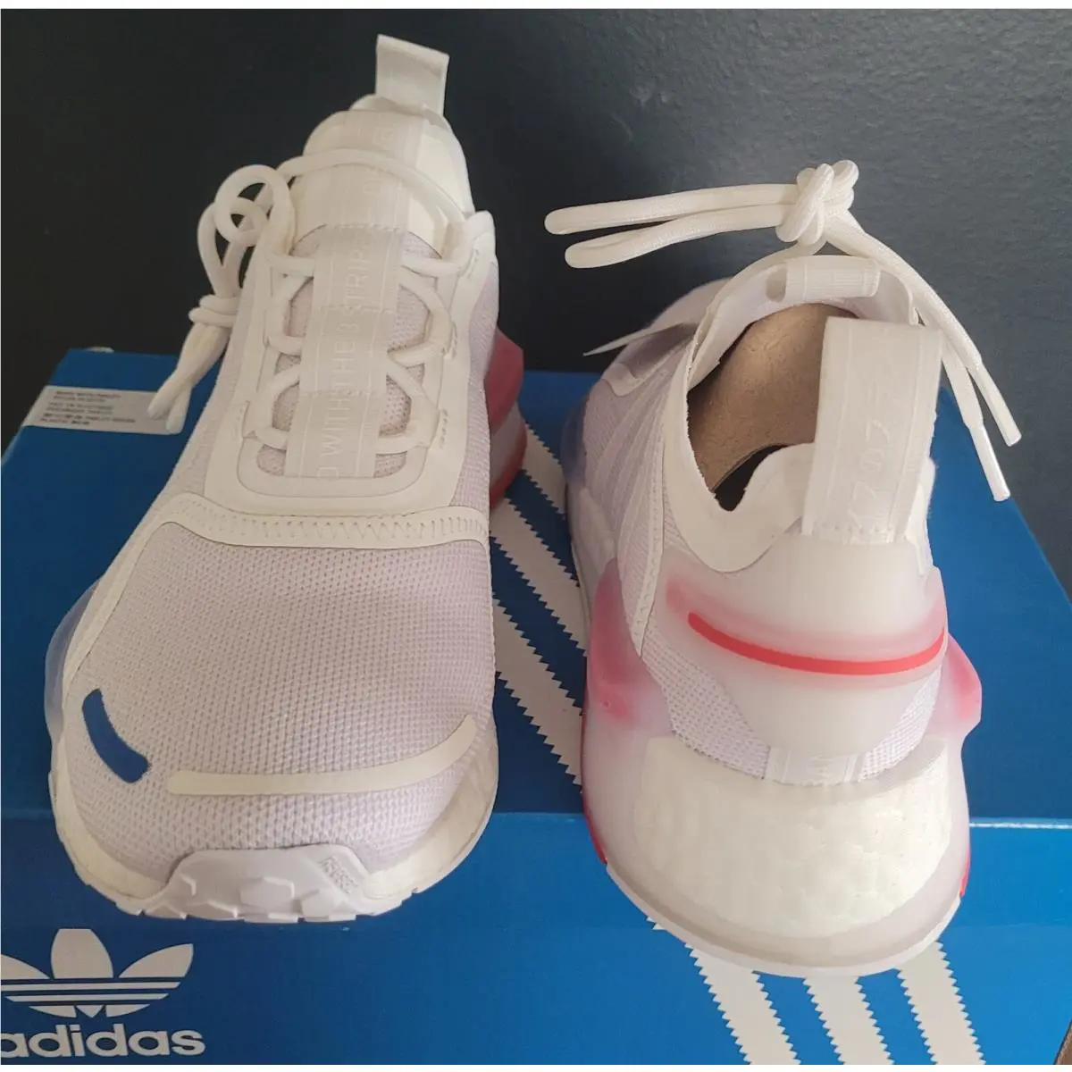 Adidas shoes - adidas NMD V3 - NMD - White Red Blue (UPC: 195735469779) 0