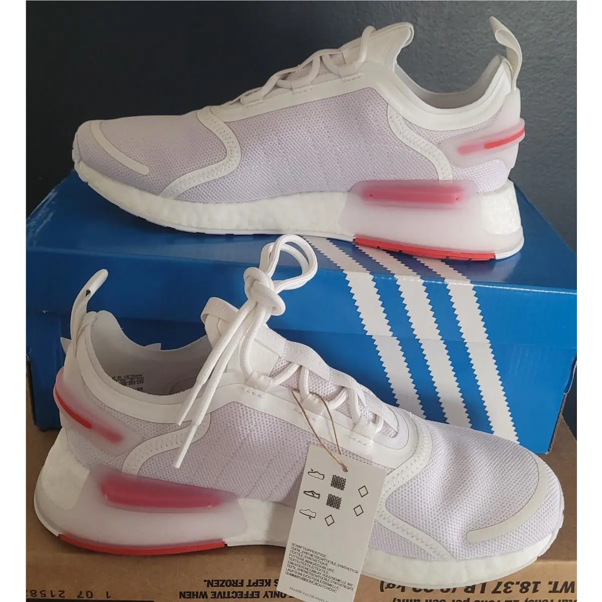 Adidas shoes - adidas NMD V3 - NMD - White Red Blue (UPC: 195735469779) 2