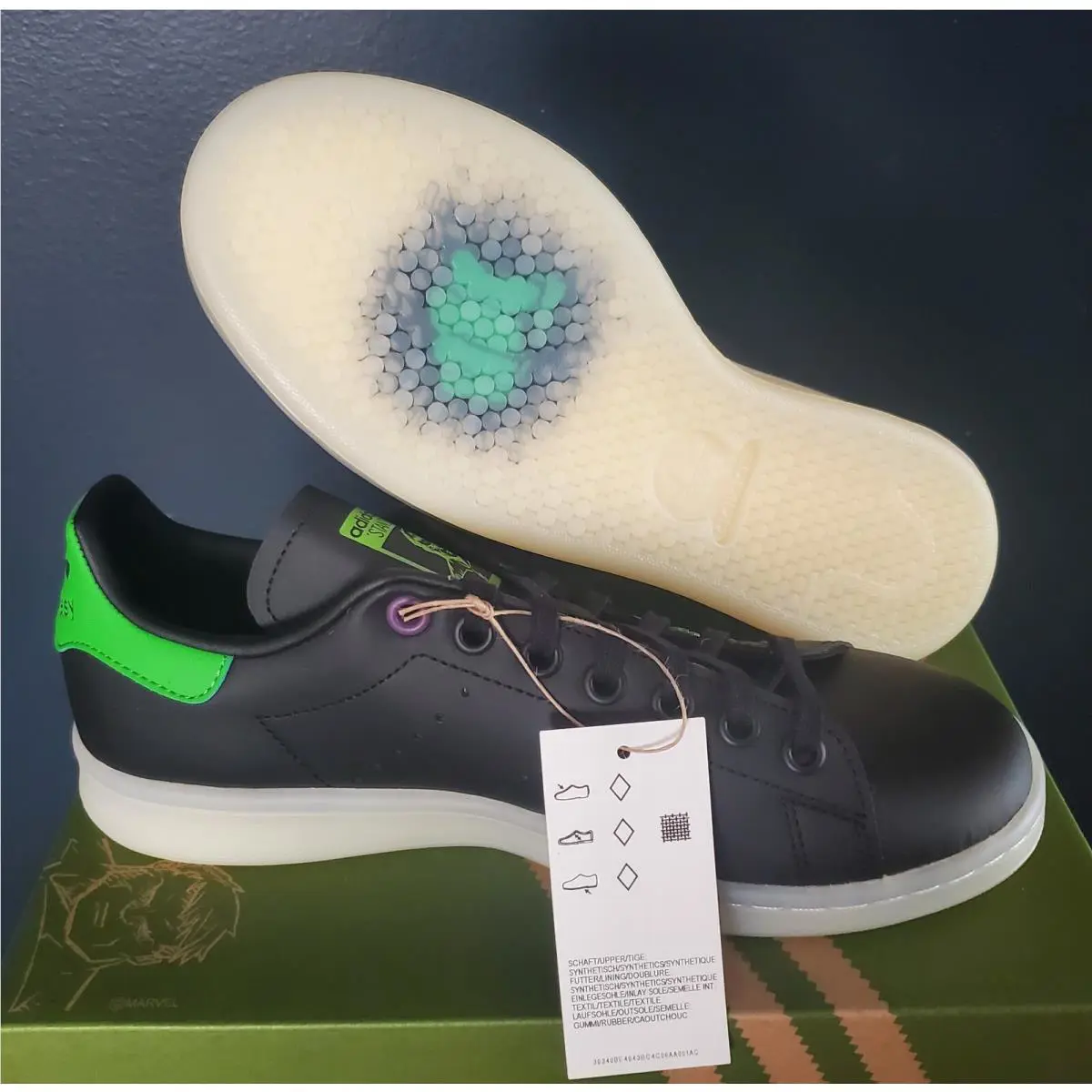 Adidas shoes - HULK SMASH - HULK SMASH - Core black/Pantone/Footwear white (UPC: 194817615677) 0