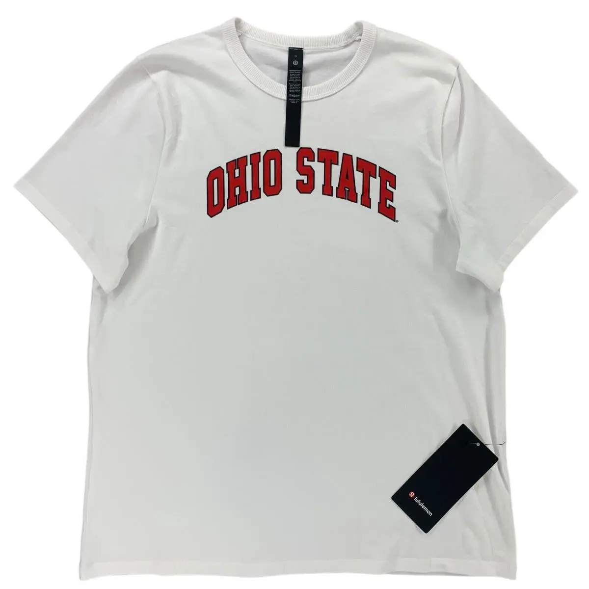 Lululemon Mens Heavyweight Cotton T Shirt Ohio State Size M White