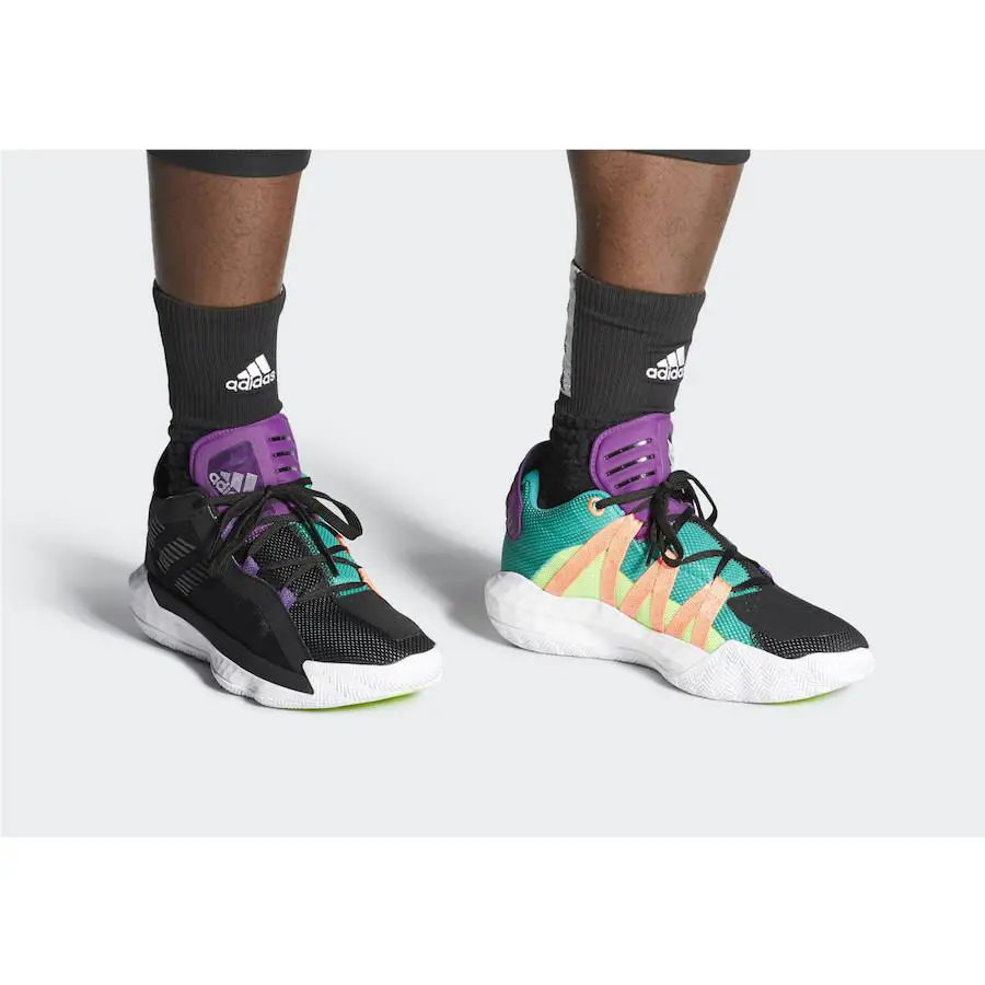 Adidas shoes - adidas Dame 6 - Dame - Footwear White/Core Black/Glory Blue - EH2071 3