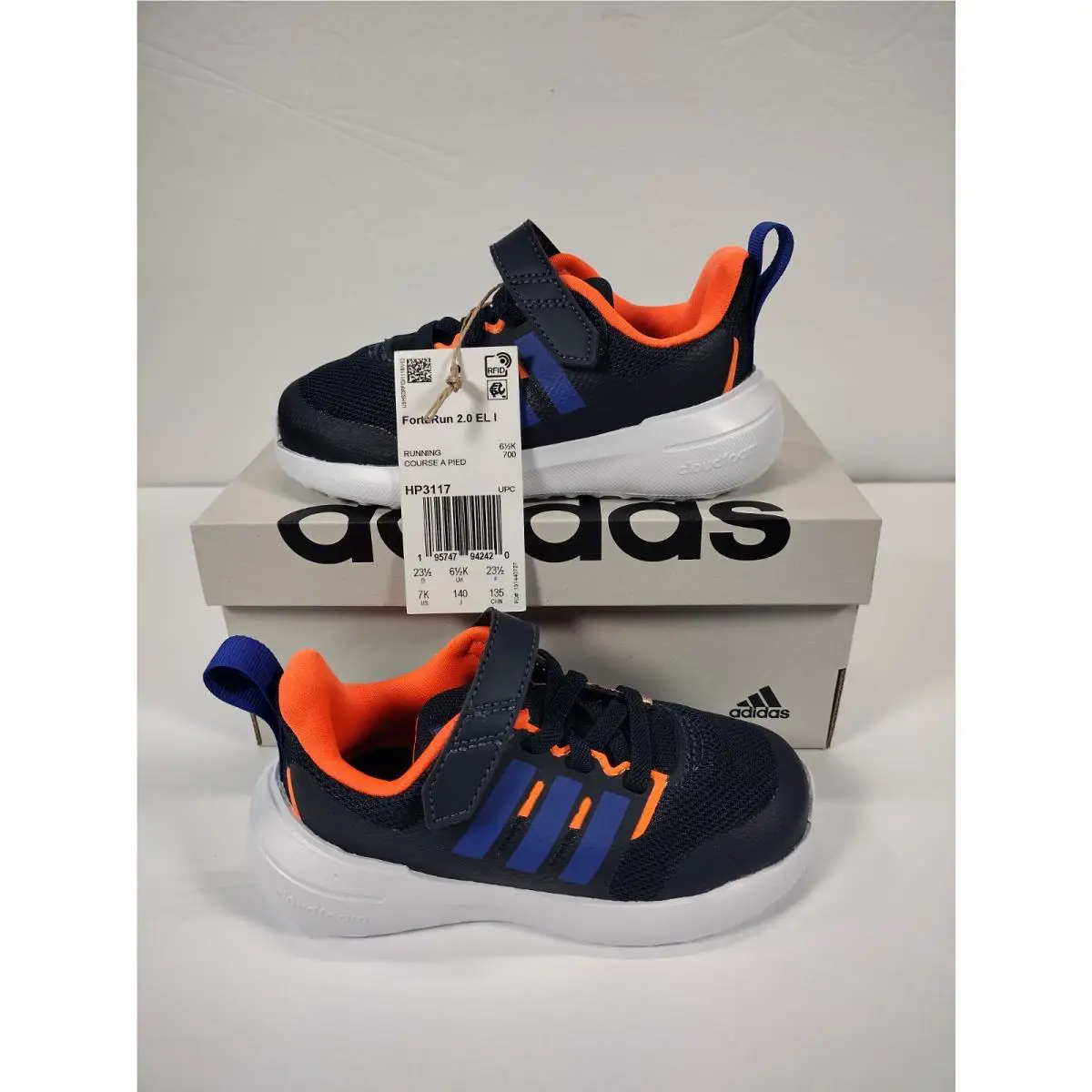 Adidas shoes - FortaRun 2.0 EL I - FortaRun - HP 3117 - Blue/Orange 0