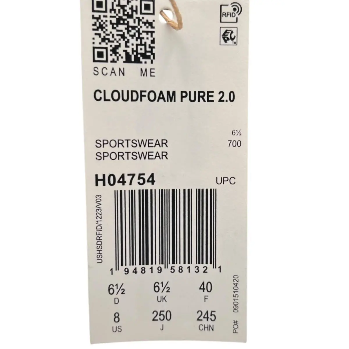 Adidas shoes - adidas Cloudfoam Pure - Cloudfoam Pure - H04754 - Black (UPC: 194819581321) 13