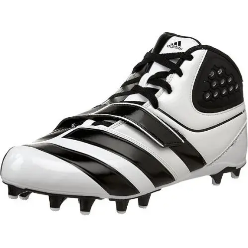 Adidas Malice Fly Football Cleats Mid Sneakers Men Shoes Black/white Size 14 - BLACK/WHITE - G22780