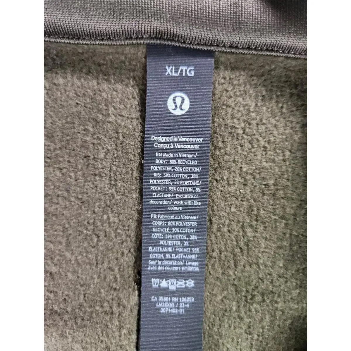 Lululemon clothing - Lululemon Fleece Training - Fleece Training - Dark Olive 9