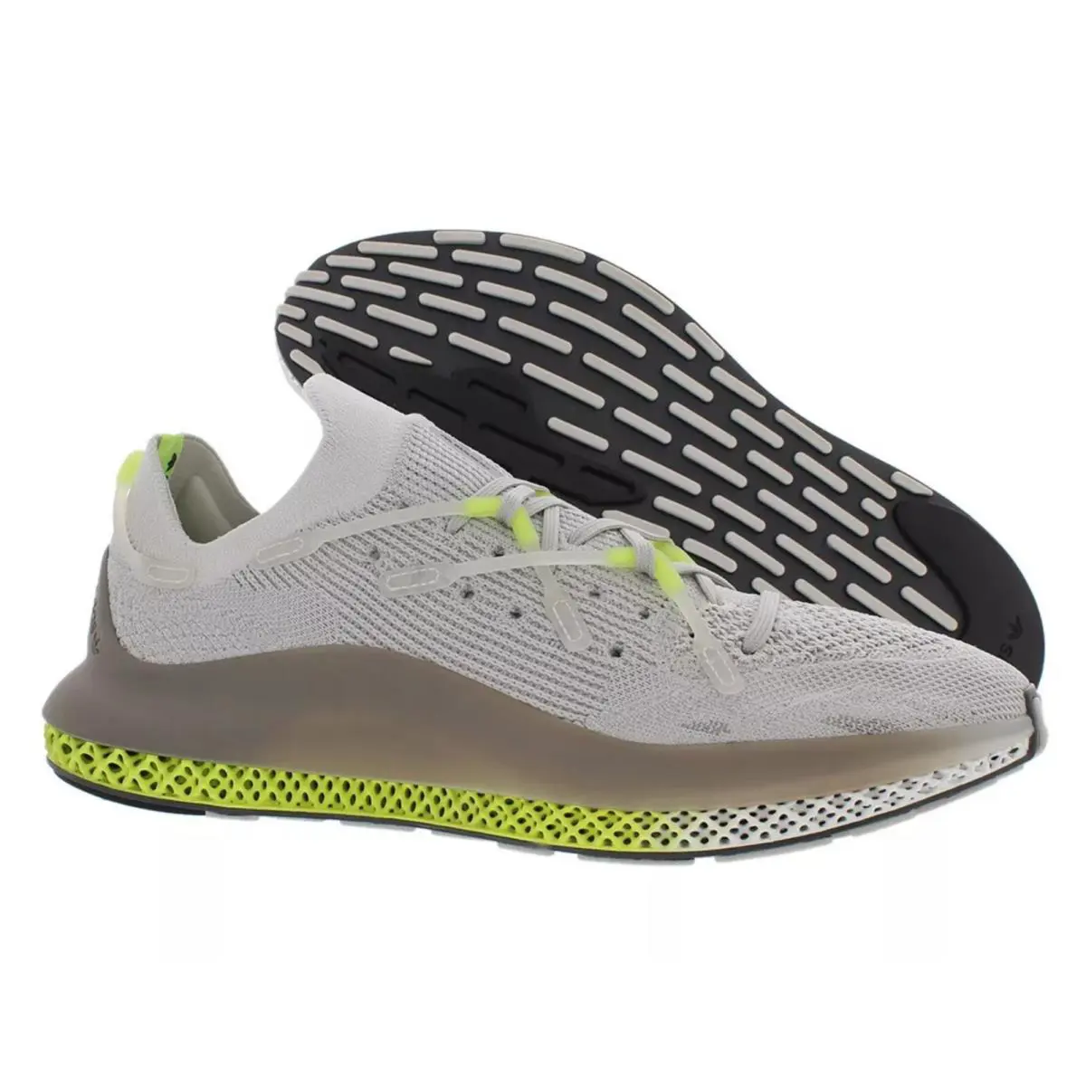 Adidas Originals 4D Fusio Mens Shoes Size 14 Color: Grey/off-white/yellow - Main: Grey