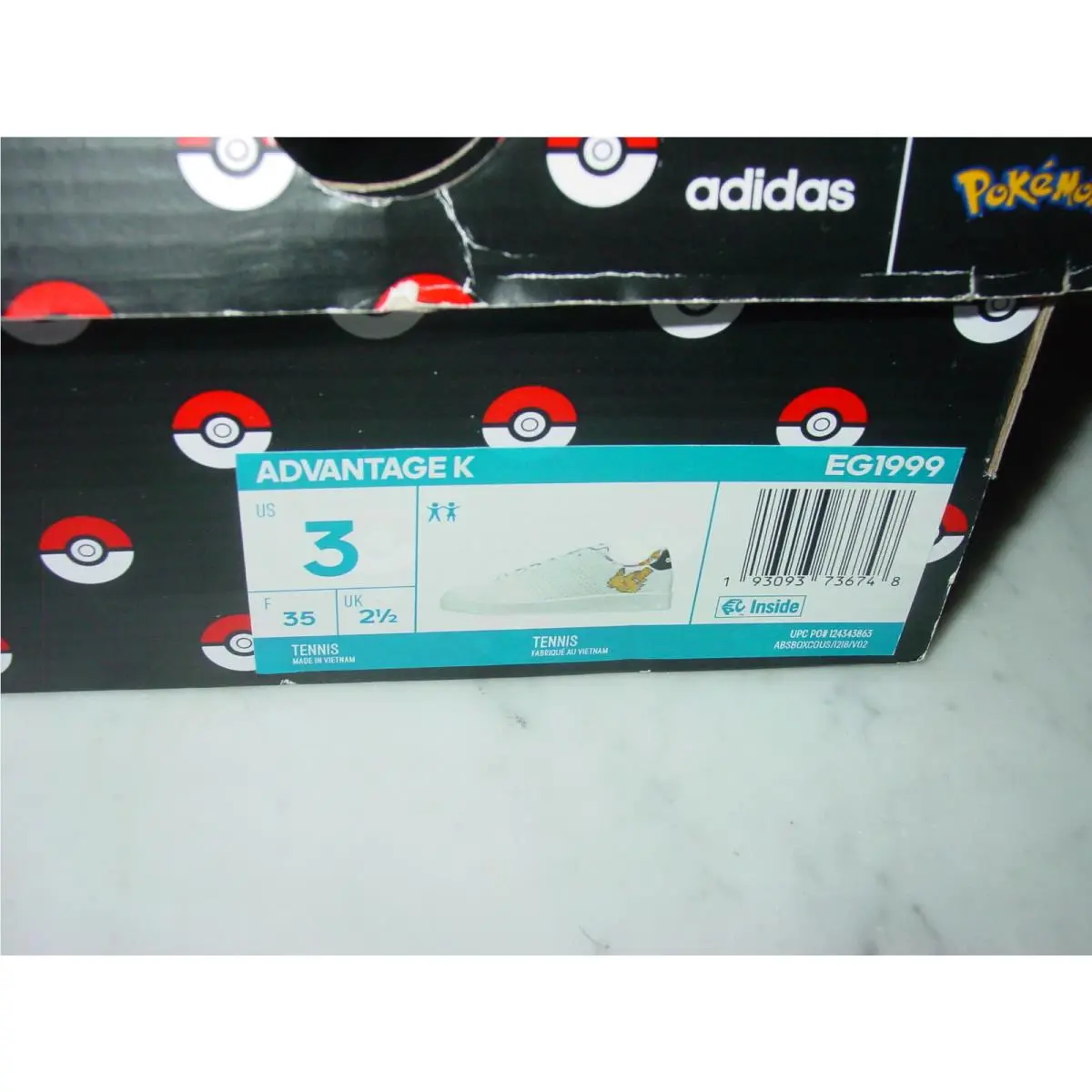 Adidas shoes - Pokemon Advantage K EG1999 - Pokemon Advantage - White (UPC: 193093736748) 0