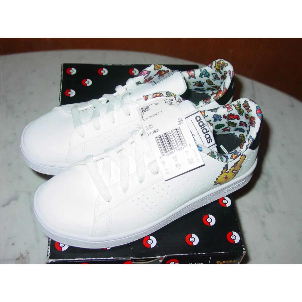 Adidas shoes - Pokemon Advantage K EG1999 - Pokemon Advantage - White (UPC: 193093736748) 3