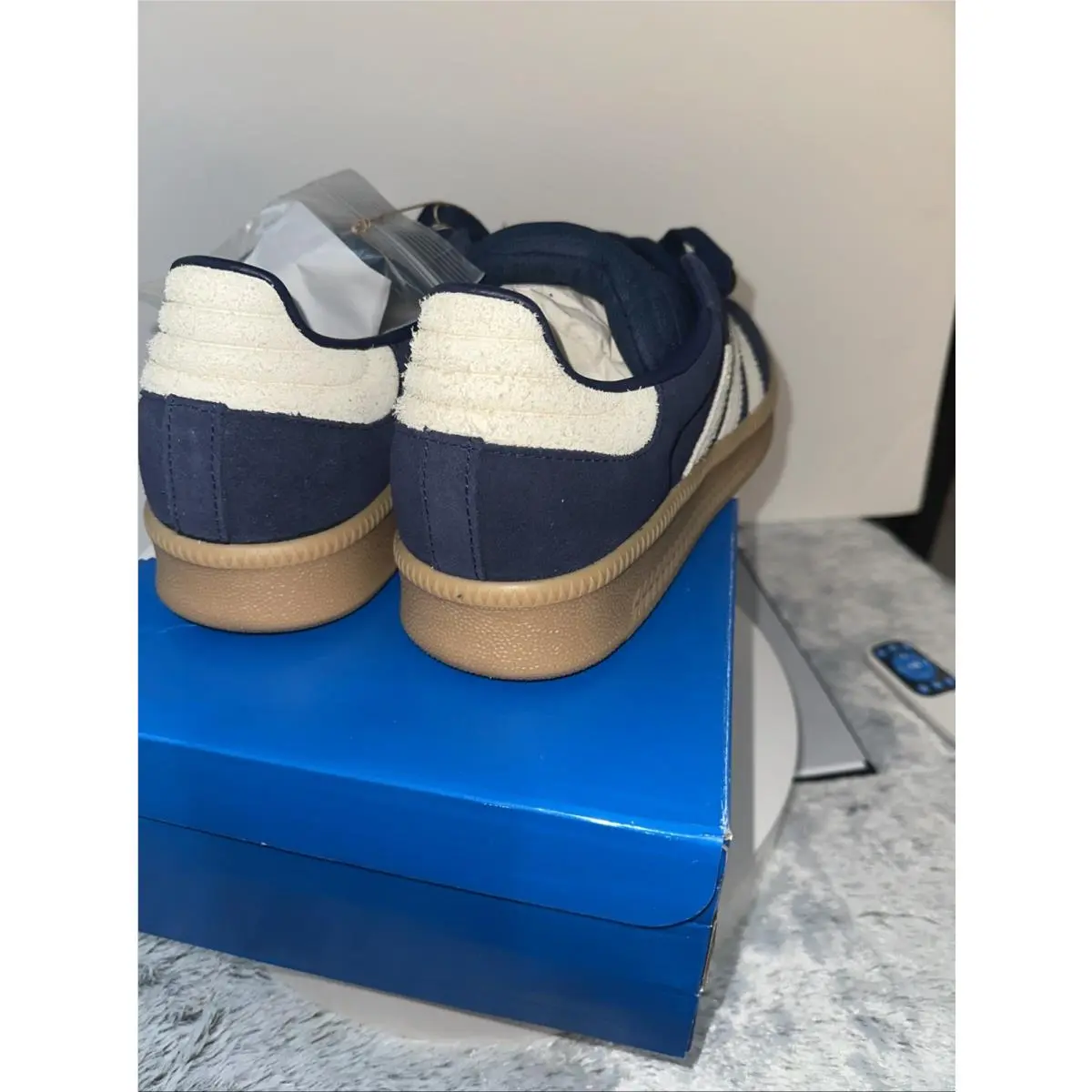 Adidas shoes - adidas Samba - Samba - NIGHTS - Night Indigo/Gum/Warm Vanilla (UPC: 197613510429) 12