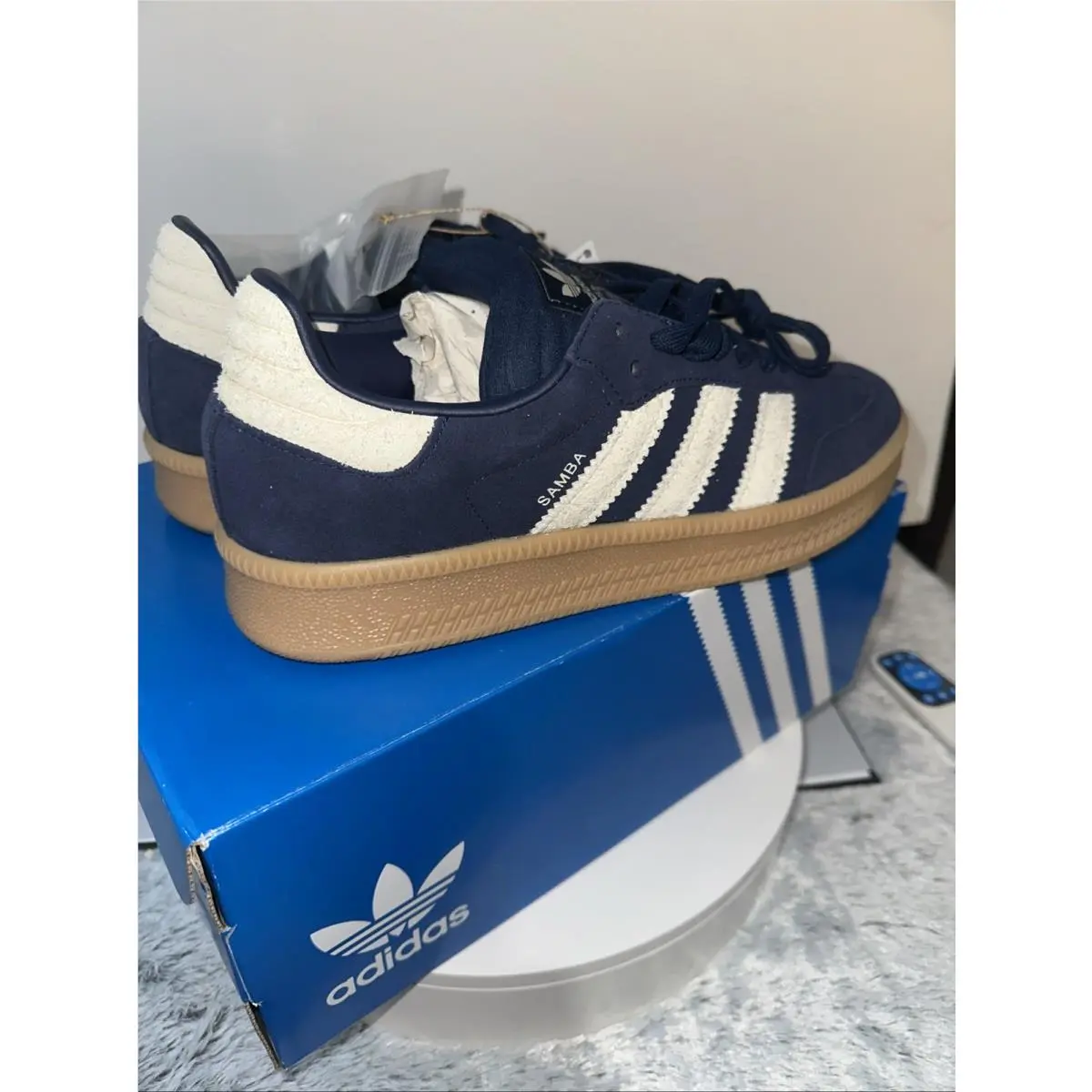 Adidas shoes - adidas Samba - Samba - NIGHTS - Night Indigo/Gum/Warm Vanilla (UPC: 197613510429) 14