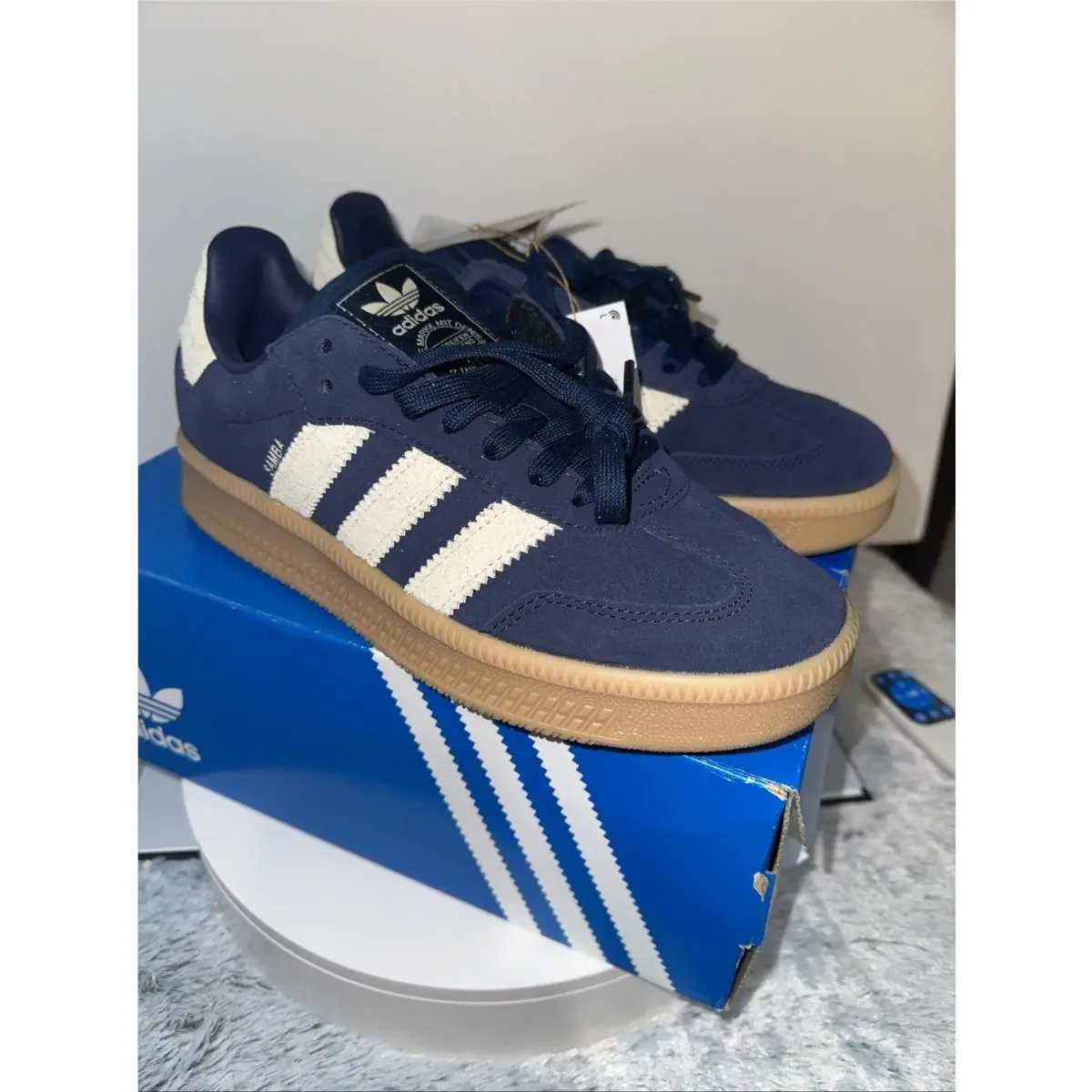 Adidas shoes - adidas Samba - Samba - NIGHTS - Night Indigo/Gum/Warm Vanilla (UPC: 197613510429) 16