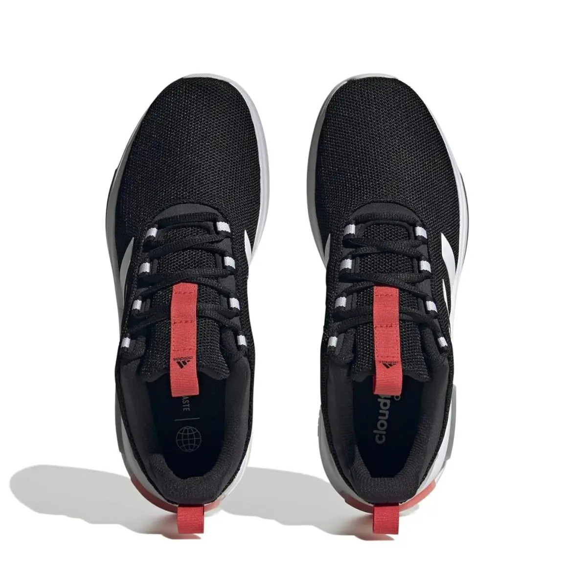 Adidas shoes - adidas Racer - Racer - Color: Black/White/Grey/red (UPC: 196465744563) 0