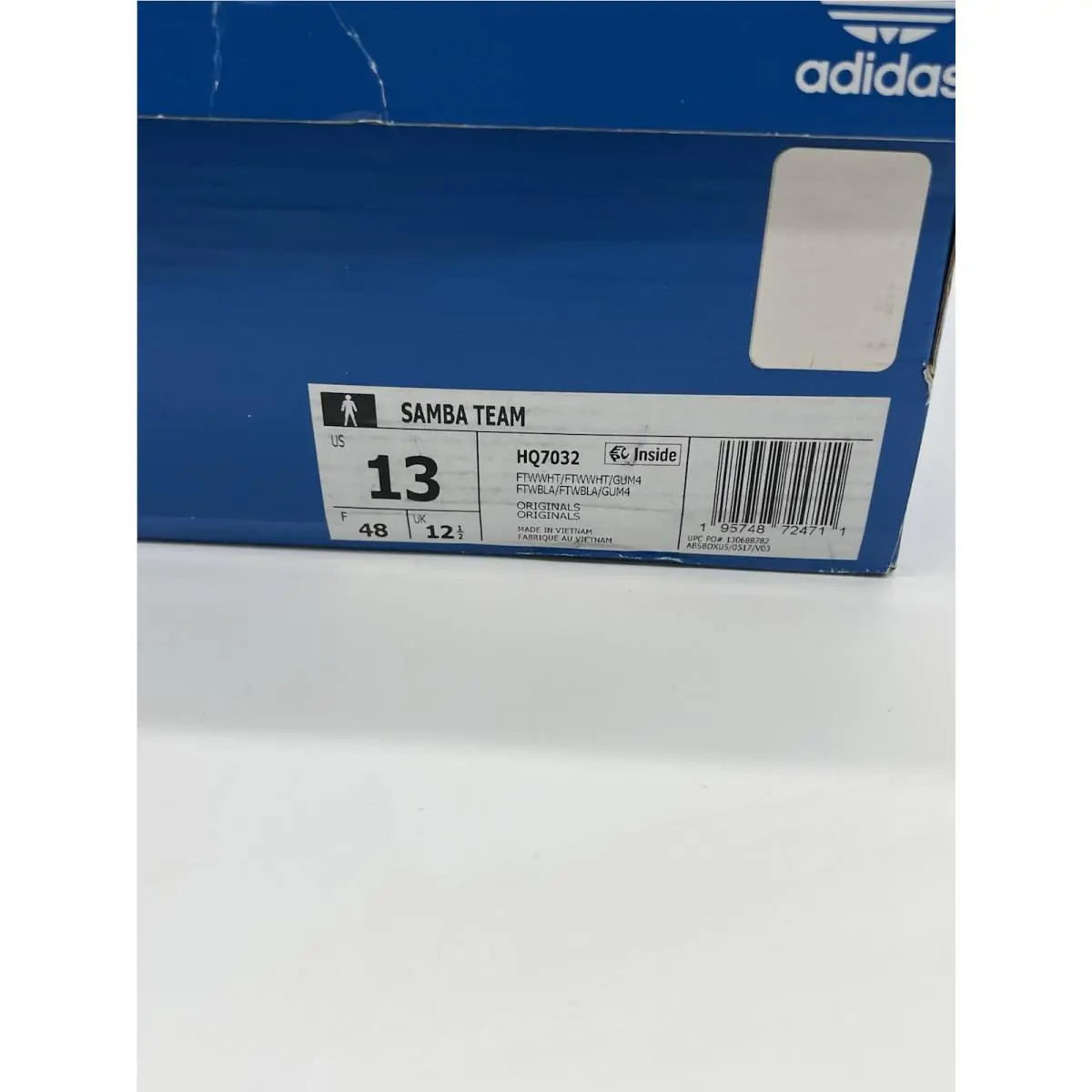 Adidas shoes - adidas Samba - Samba - HQ7032 - White, Manufacturer: Cloud White/Cloud White/Gum 13