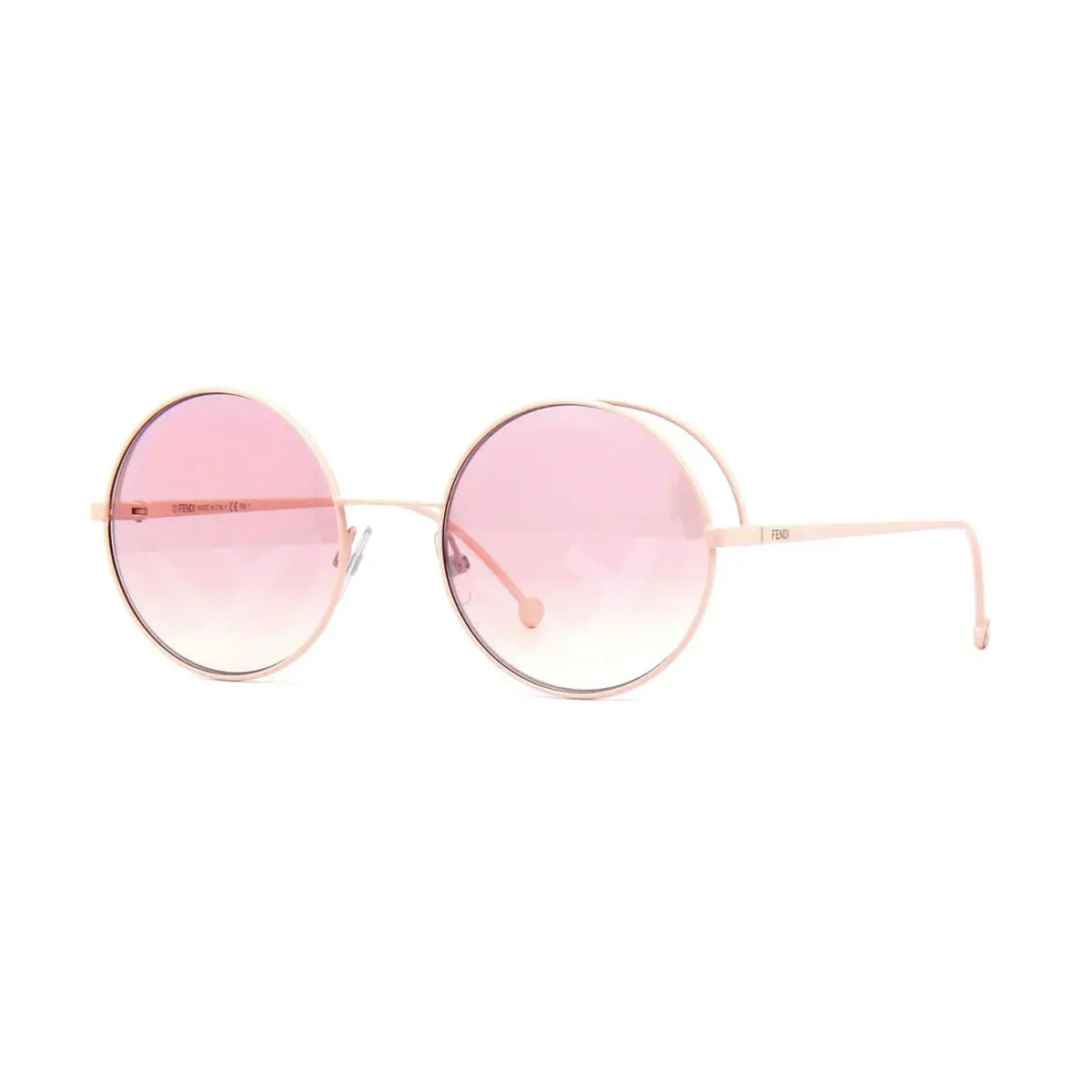 Fendi Fendirama FF 0343/S Pink/pink Gradient Silver Mirror 35J/01 Sunglasses - Frame: Pink, Lens: Pink Gradient Silver Mirror