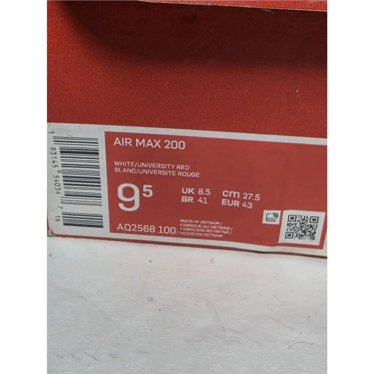 Nike shoes - Nike Air Max 200 - Air Max - AQ2568-100 - Red 8