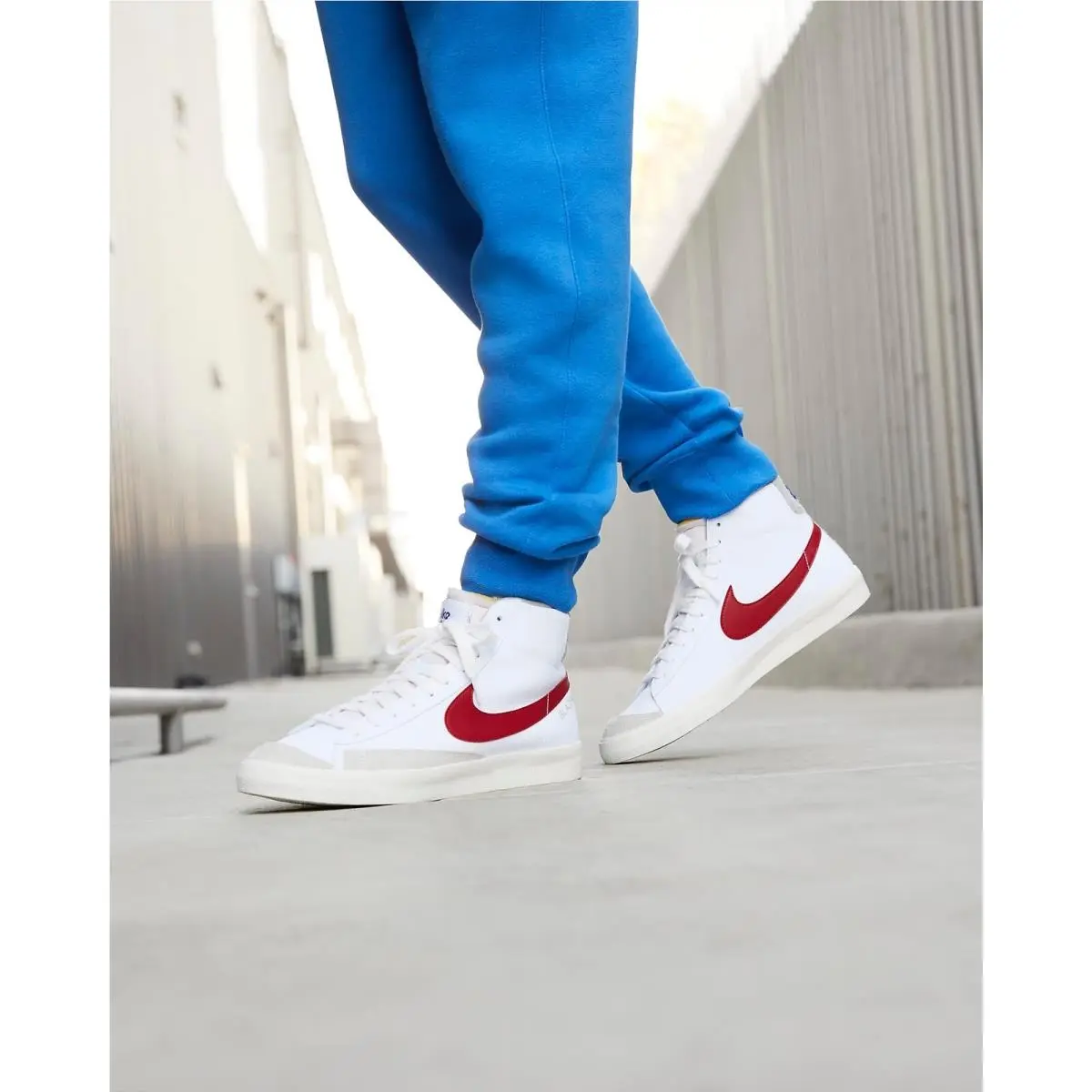 Nike shoes - Nike Blazer 77 - Blazer - DH7694-100 - WHITE/LIGHT SMOKE GREY/PHANTOM/GYM RED 1