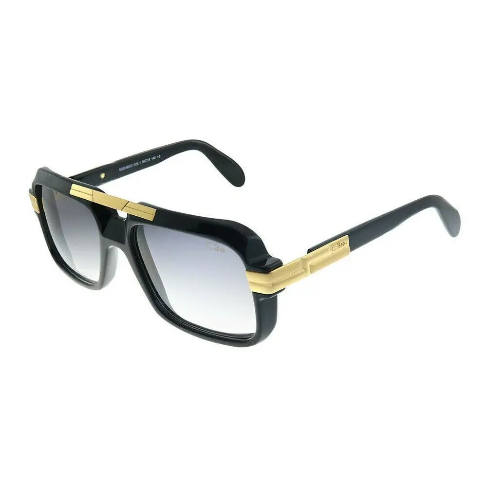 Cazal Legends 663/3 Black 18KT Gold/grey 001 Sunglasses - Frame: Black 18KT Gold, Lens: Grey