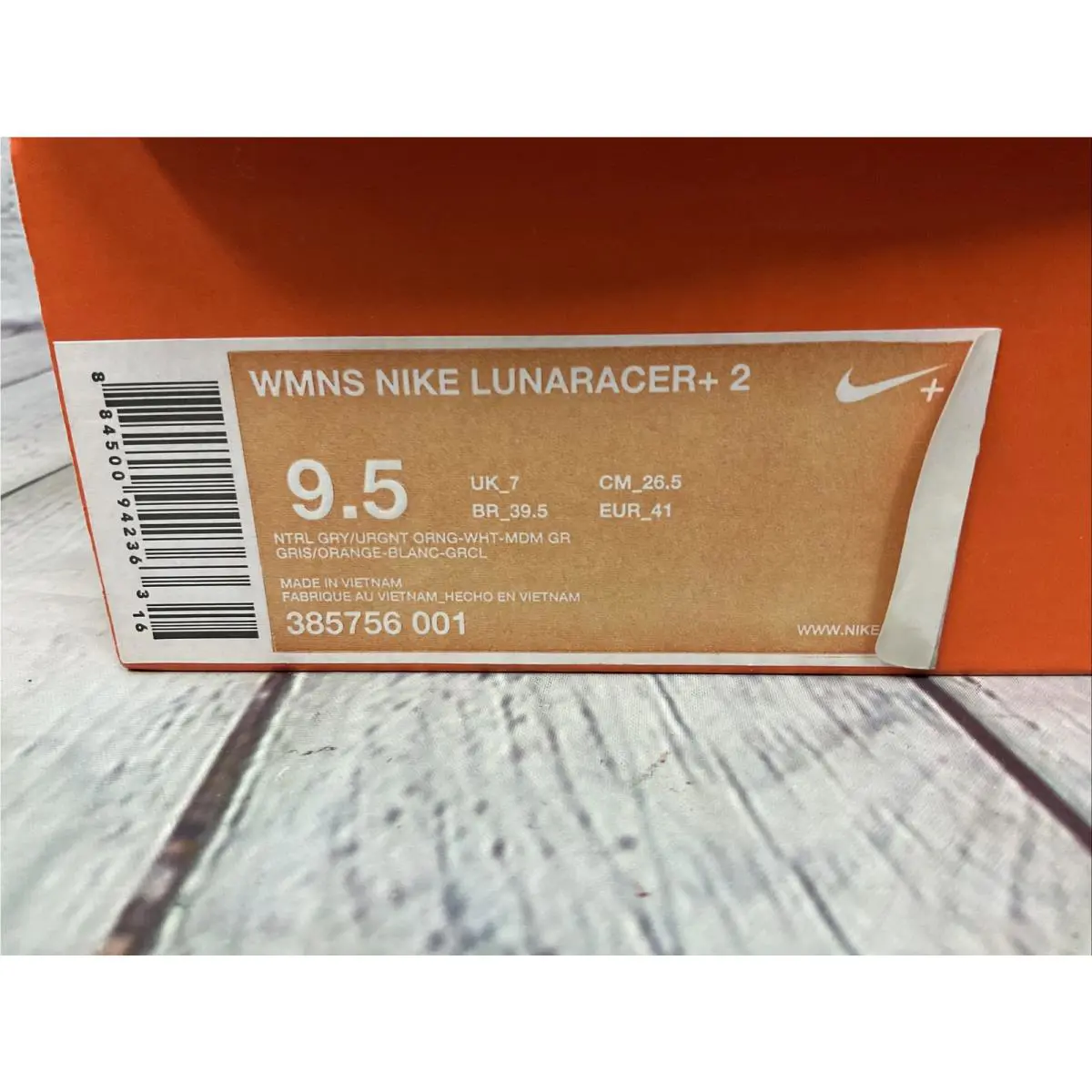 Nike shoes - Nike Lunaracer +2 - Lunaracer - 385756 001 - Orange (UPC: 884500942363) 10