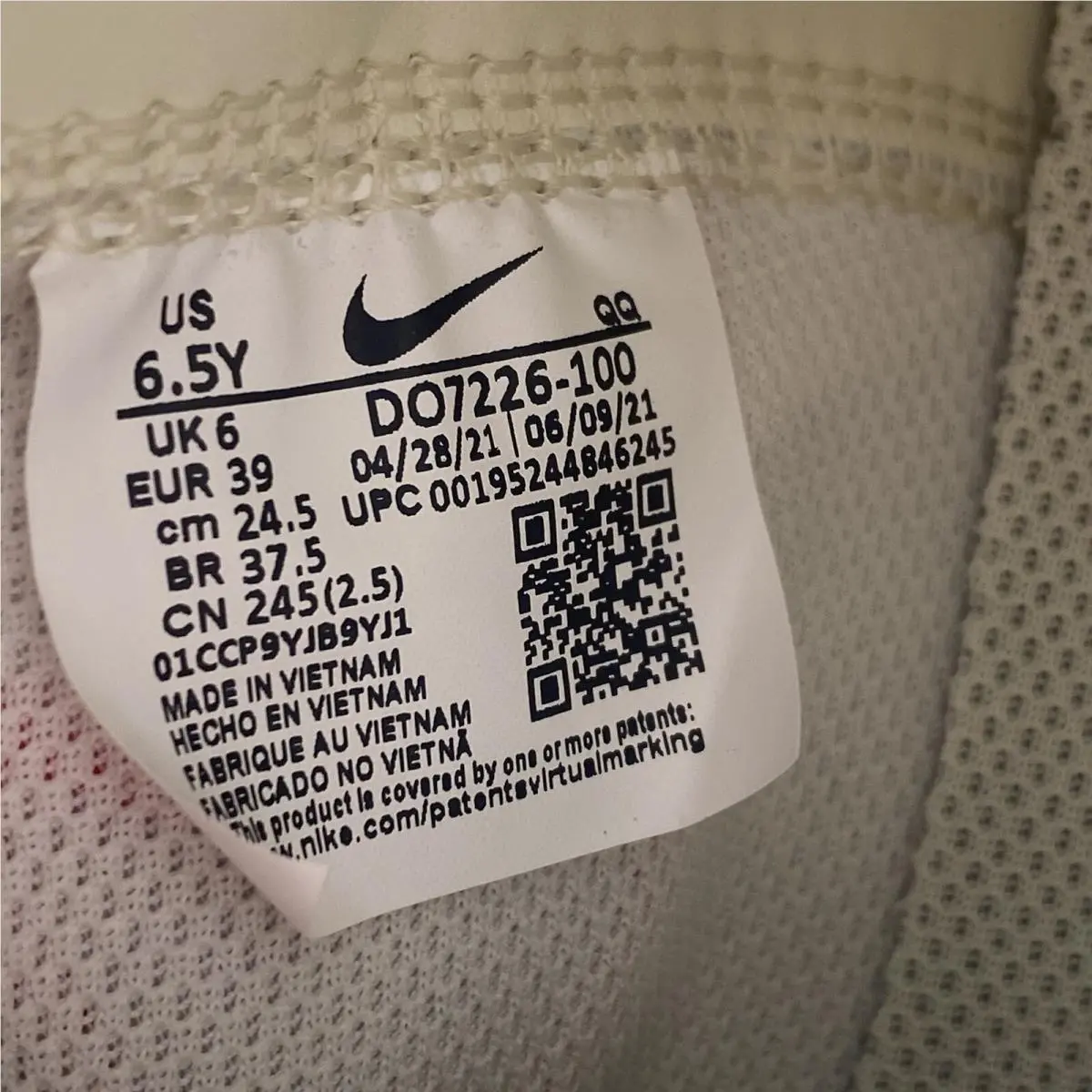 Nike shoes - Nike Blazer 77 - Blazer - DO7226-100 - Sail (UPC: 195244846238) 7