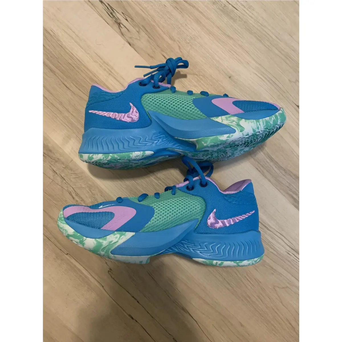 Nike shoes - Nike Freak 4 - Freak - Blue/Lilac​/Light Menta (UPC: 196152295507) 4