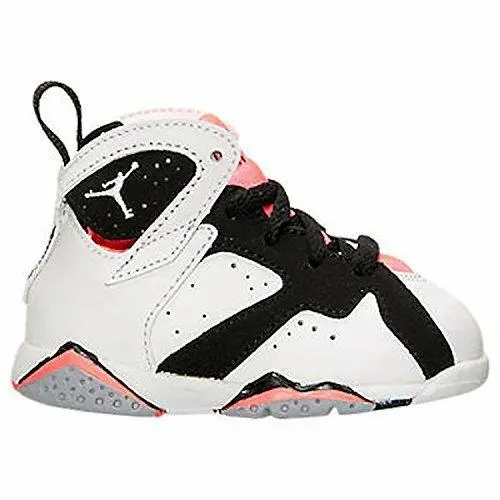 Nike Toddler Jordan 7 Retro `hot Lava` White/black Sz 5 705418-106