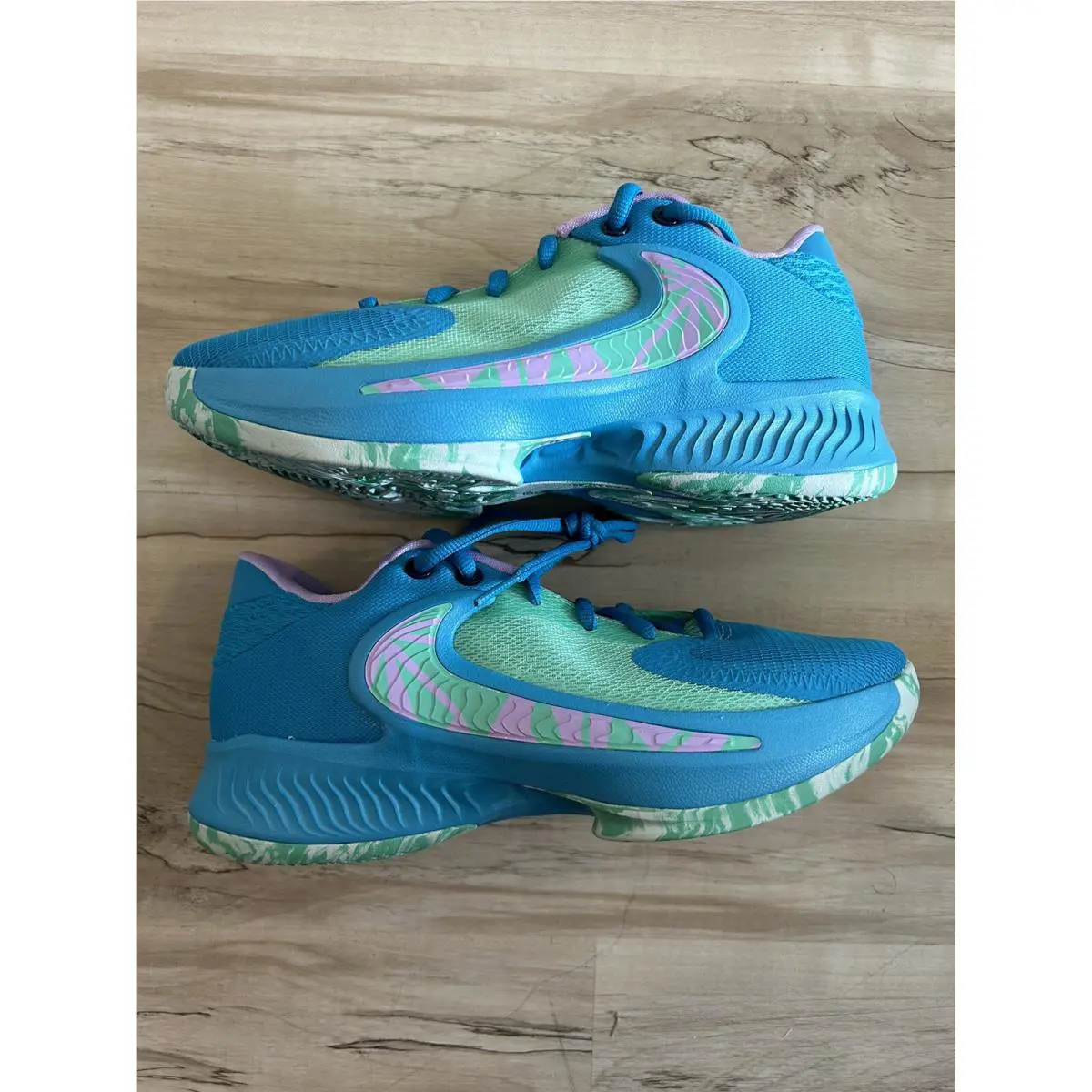 Nike shoes - Nike Freak 4 - Freak - Blue/Lilac​/Light Menta (UPC: 0196152295453) 2