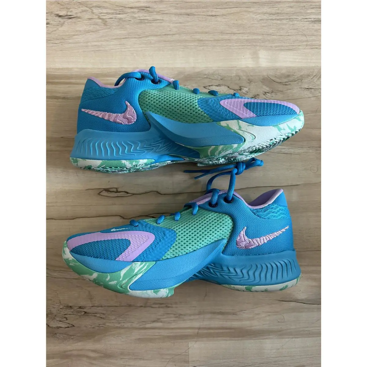Nike shoes - Nike Freak 4 - Freak - Blue/Lilac​/Light Menta (UPC: 0196152295453) 3