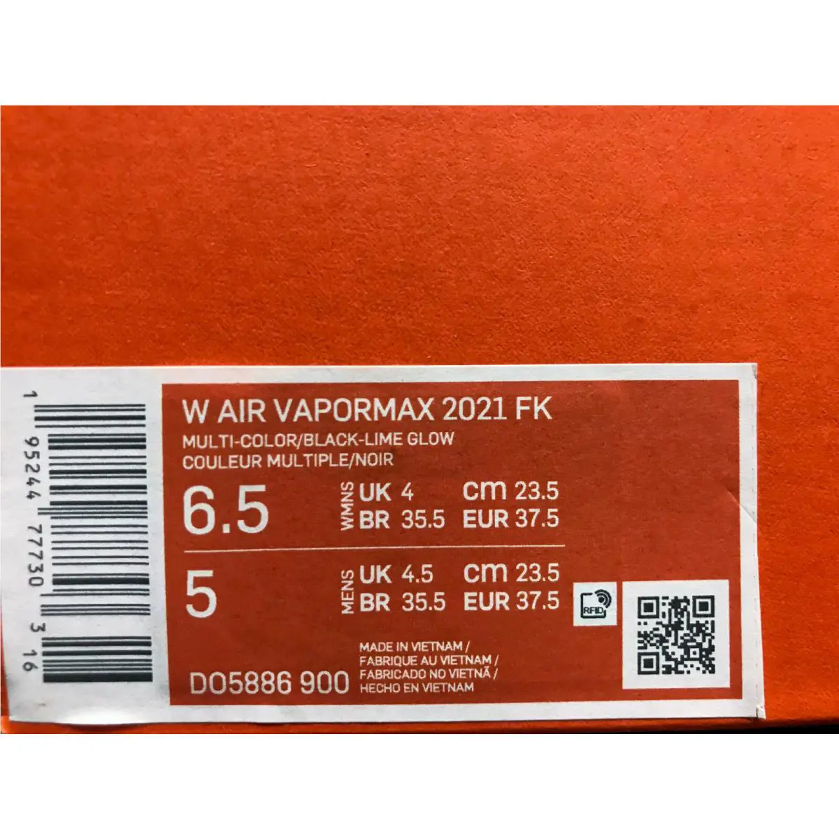 Nike shoes - Nike Air VaporMax 2021 - Air VaporMax - Do5886-900 - Multicolor (UPC: 195244777303) 3
