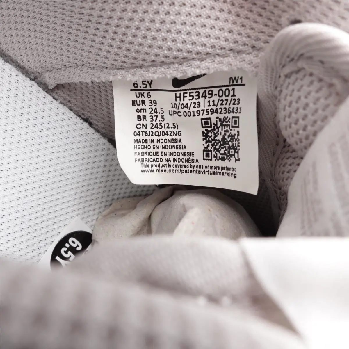 Nike shoes - Nike Air Force 1 LV8 5 - HF5349-001 - Gray, Manufacturer: Light Bone/Summit White (UPC: 197594236431) 0