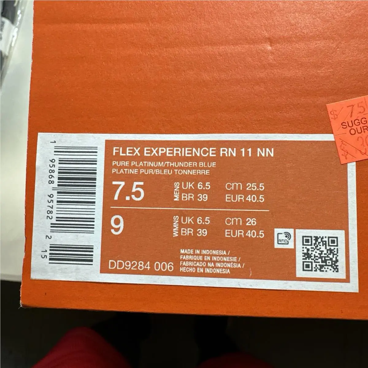 Nike shoes - Nike Flex Experience - Flex Experience - DD9284-006 - Pure platinum/blue 4