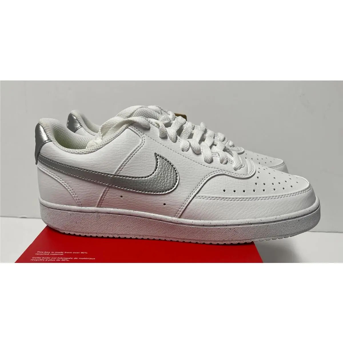 Nike shoes - Nike Court Vision - Court Vision - DH3158-108 - WHITE METALLIC SILVER (UPC: 196969285609) 1