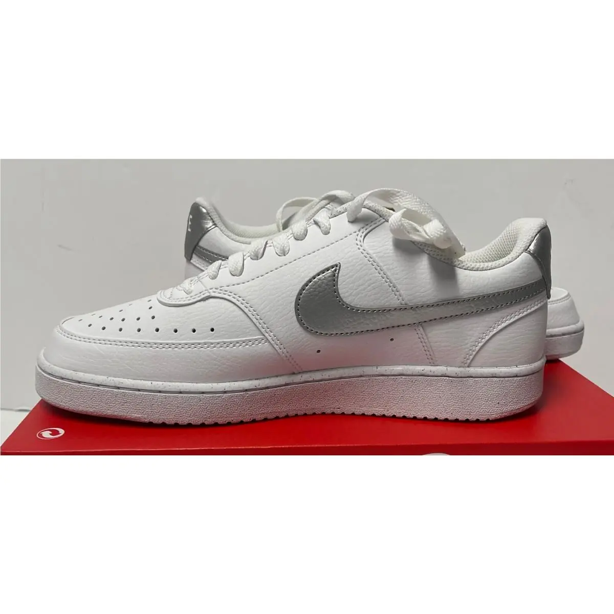 Nike shoes - Nike Court Vision - Court Vision - DH3158-108 - WHITE METALLIC SILVER (UPC: 196969285609) 4
