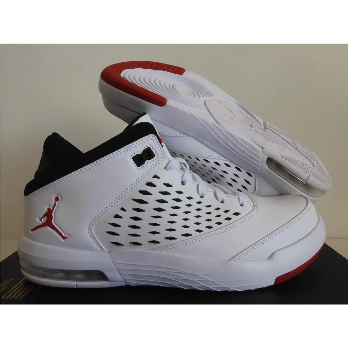 Air Jordan Flight Origin 4 White-gym Red-black SZ 11 921196-101 by Nike