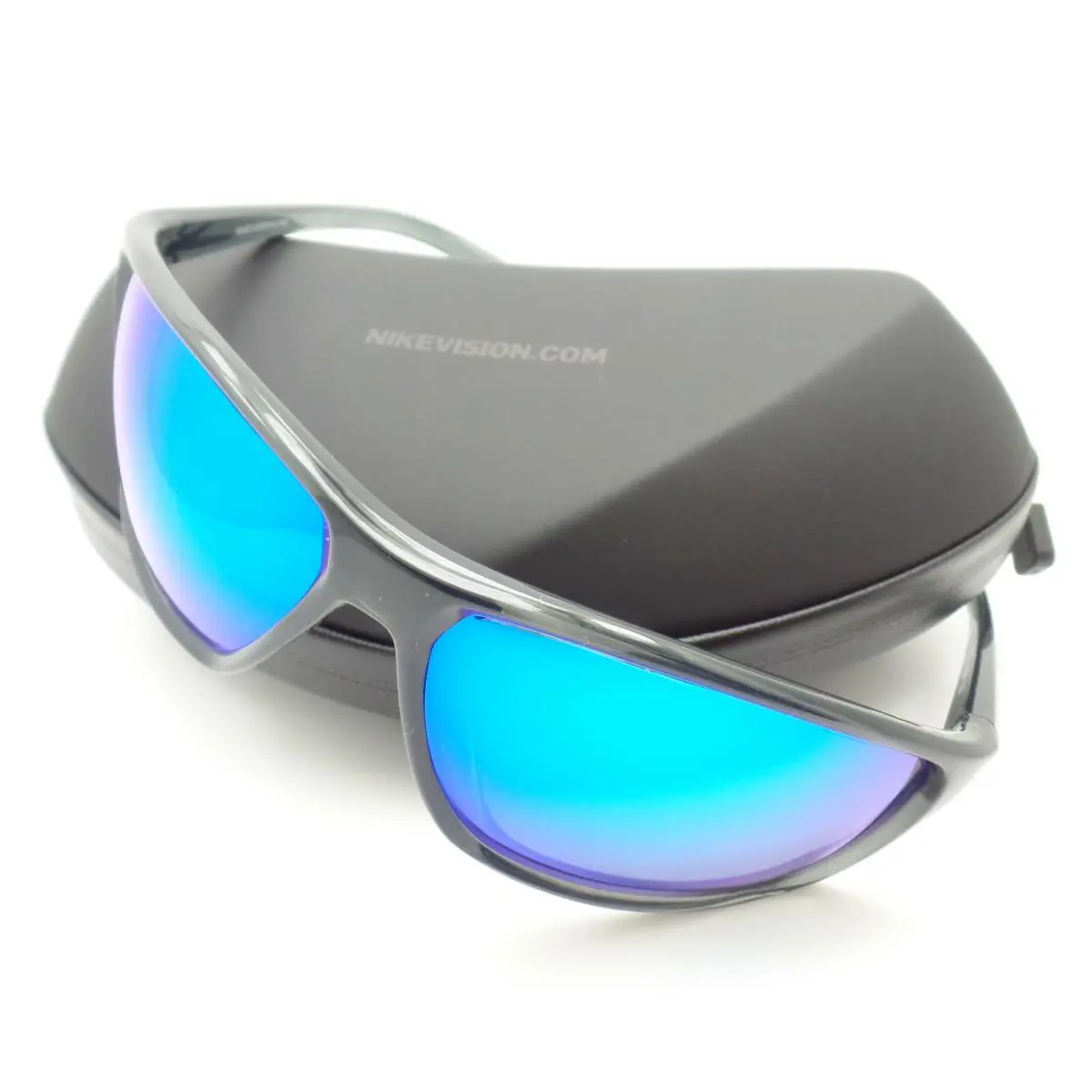 Nike Adrenaline M Dark Grey Blue Mirror EV1113 012 Sunglasses