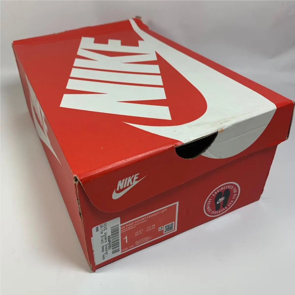 Nike shoes - Nike Court Legacy - Court Legacy - DM7590-100 - White/Hemp/Team Orange/Black 8