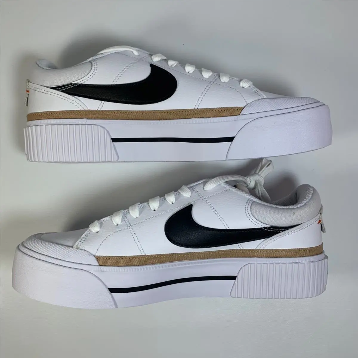 Nike shoes - Nike Court Legacy - Court Legacy - DM7590-100 - White/Hemp/Team Orange/Black 3