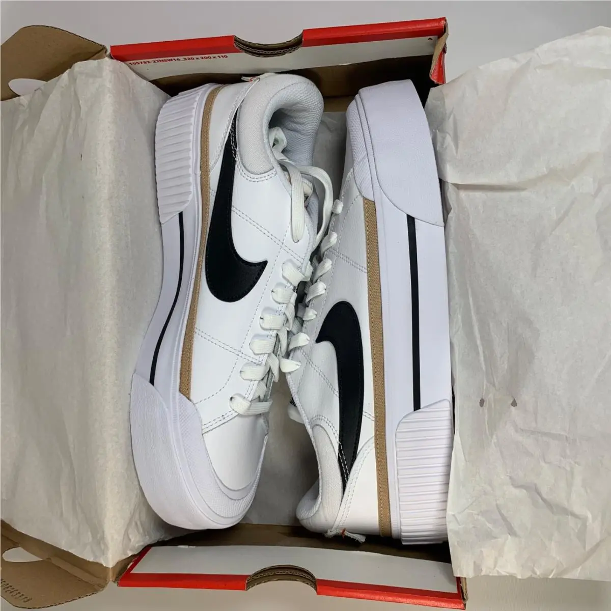 Nike shoes - Nike Court Legacy - Court Legacy - DM7590-100 - White/Hemp/Team Orange/Black 6