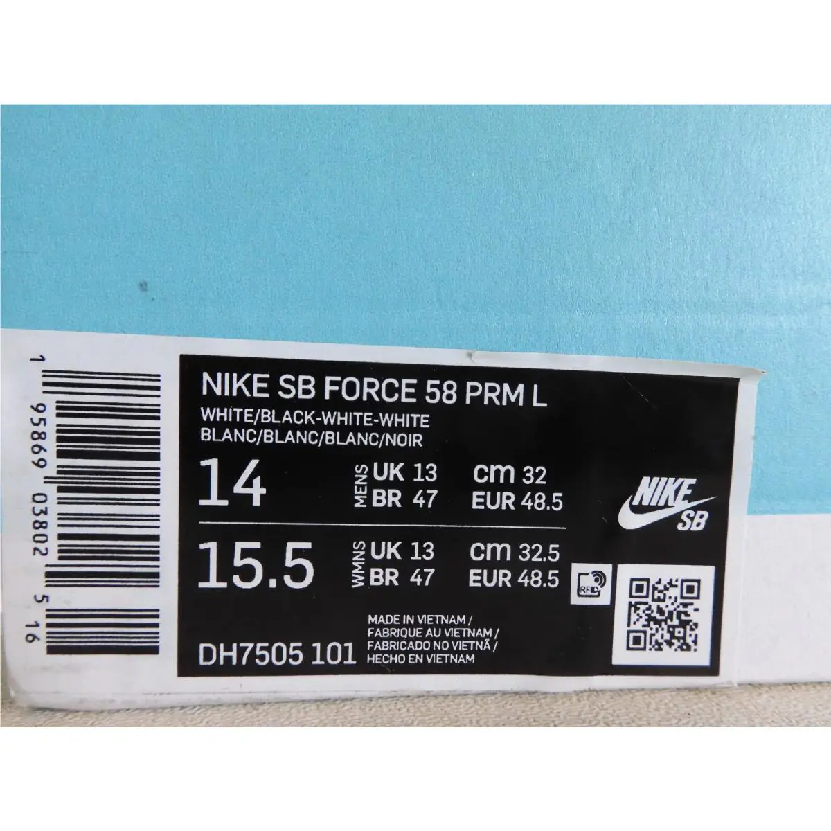 Nike shoes - Nike SB Force 58 Premium - DH7505101 - White (UPC: 195869038025) 3