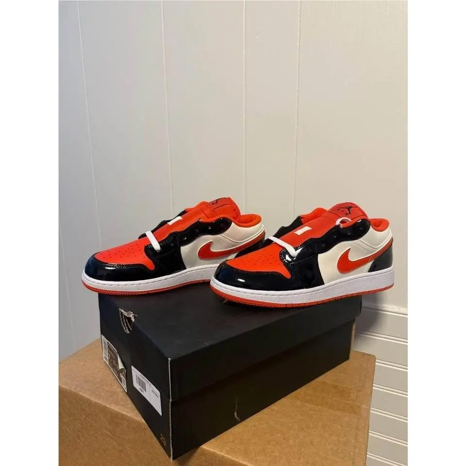Nike Air Jordan 1 Low SE Team Orange Black Sail 7Y