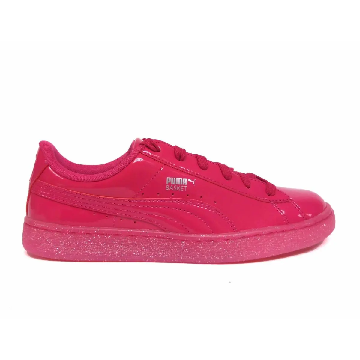 Big Kids` Basket Patent Iced Glit Junior Shoes 362461-01 b by Puma