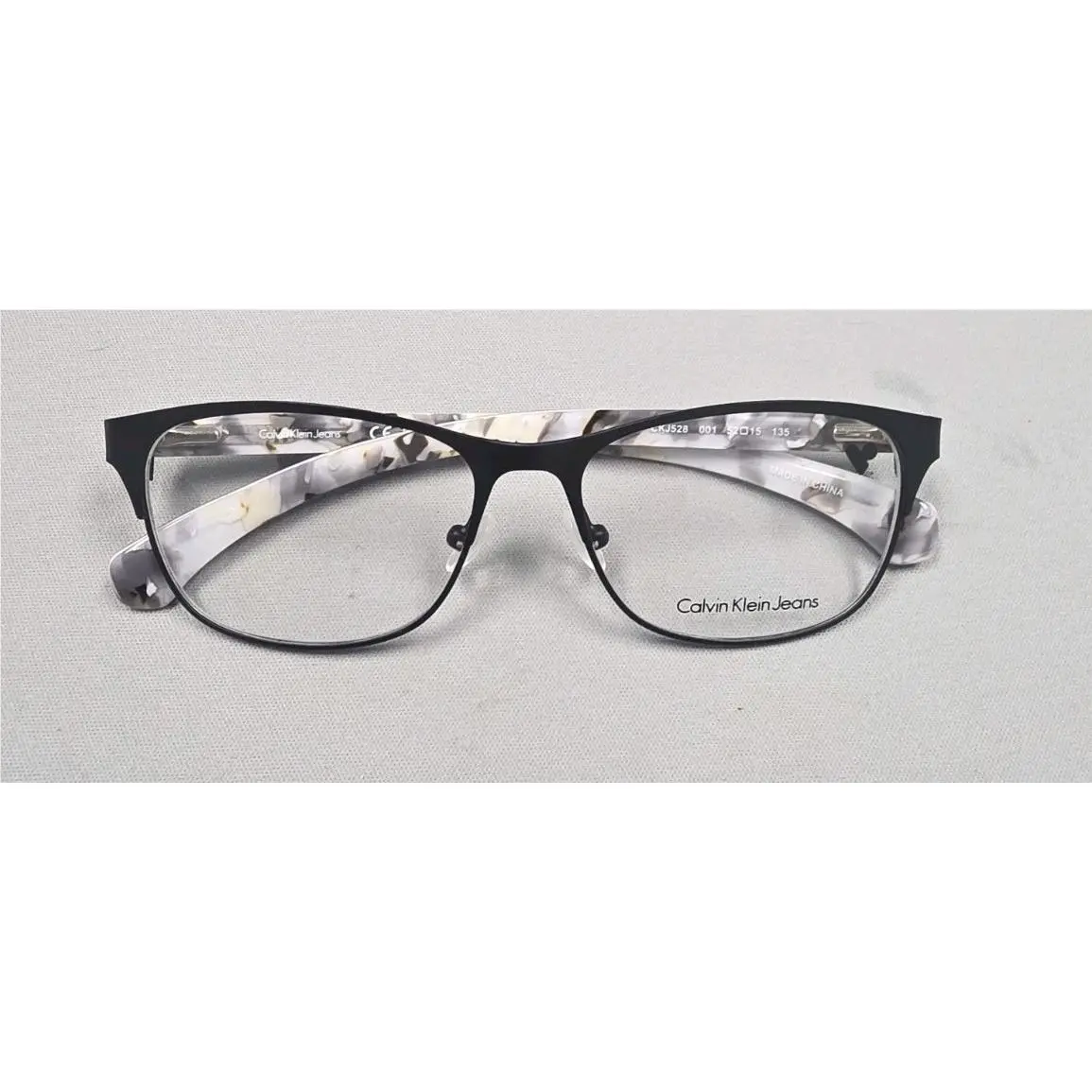 Jeans CKJ528 528 Eyeglasses 52-15-135 001 Black Frames by Calvin Klein