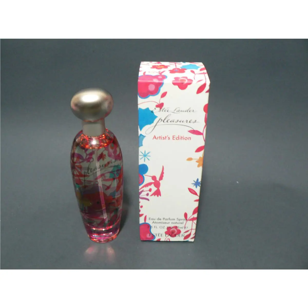 Vintage Estee Lauder Pleasures Artist`s Edition 2.5 OZ 75 ML Edp Spray Htf