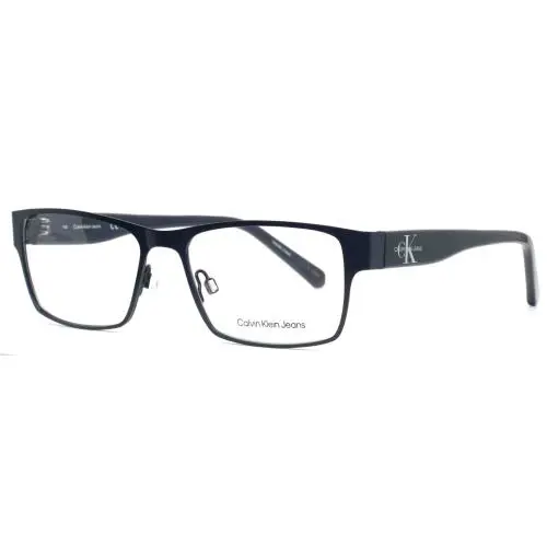 Calvin Klein CKJ20400 405 Navy Mens Rectangle Full Rim Eyeglasses 55-17-145 B:35