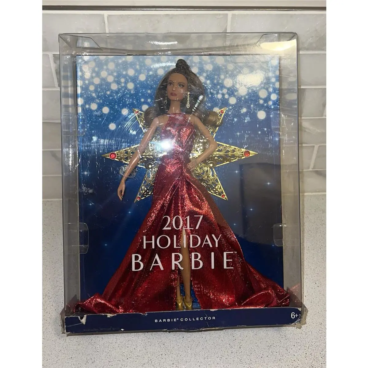 Barbie 2017 Holiday Teresa Brunette Doll Barbie Collector Star Mattel Rare