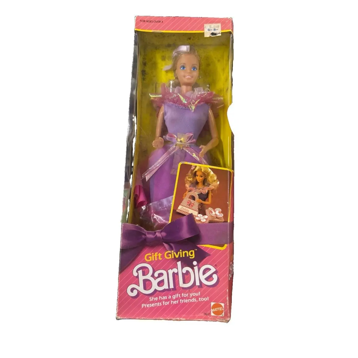 Vintage 1985 Mattel Gift Giving Barbie Doll with Gift For You 1922