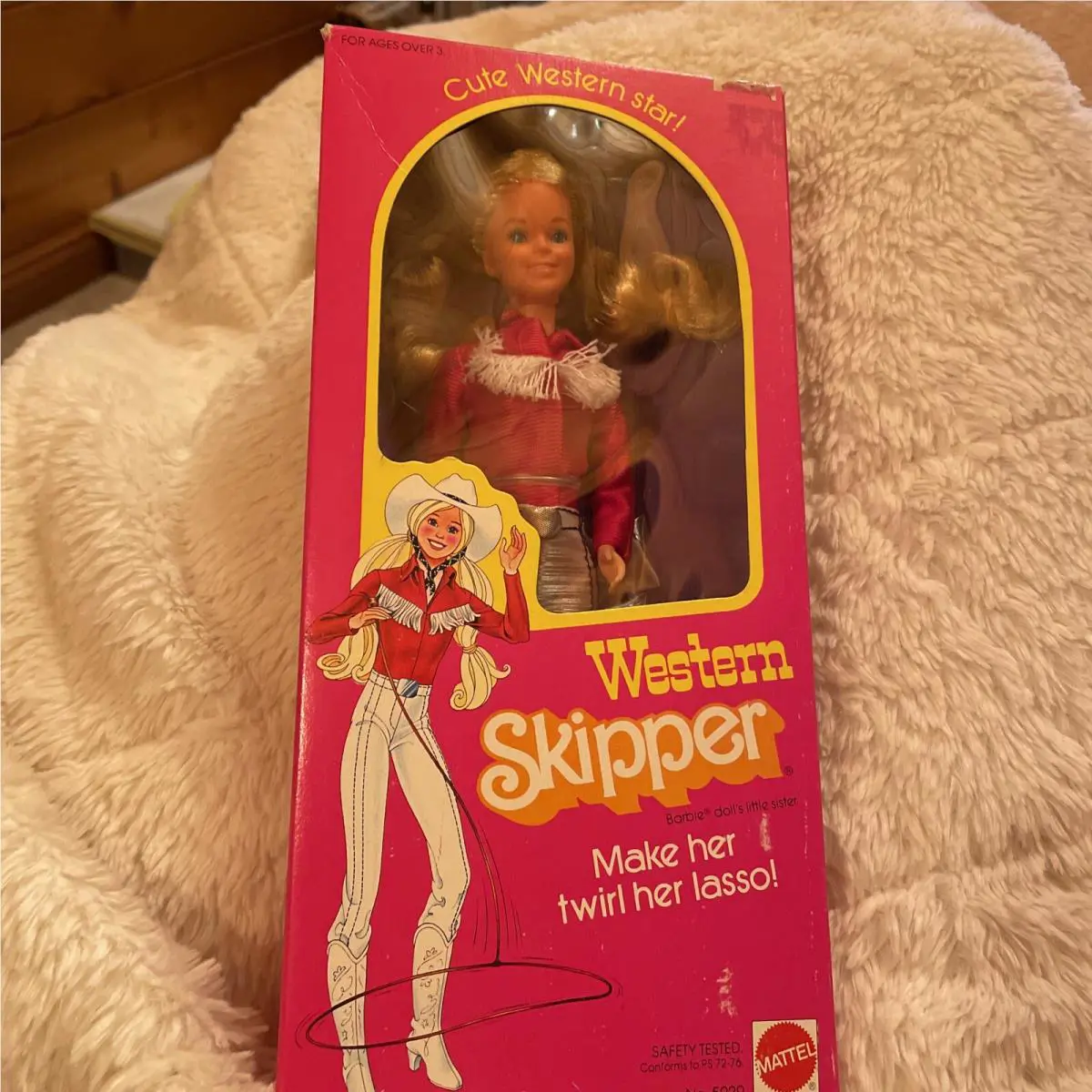 Barbie Western Skipper Cute Western Star Doll 1981 Mattel No. 5029 Nrfb Brandnew