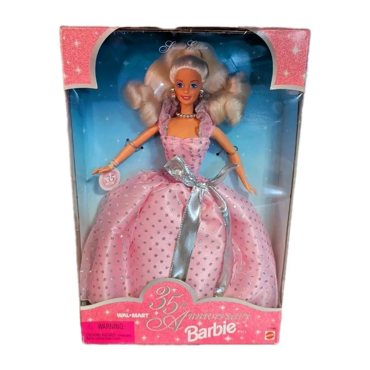 Vintage 1997 Wal-mart 35TH Anniversary Barbie Doll Special Edition Mattel 17245
