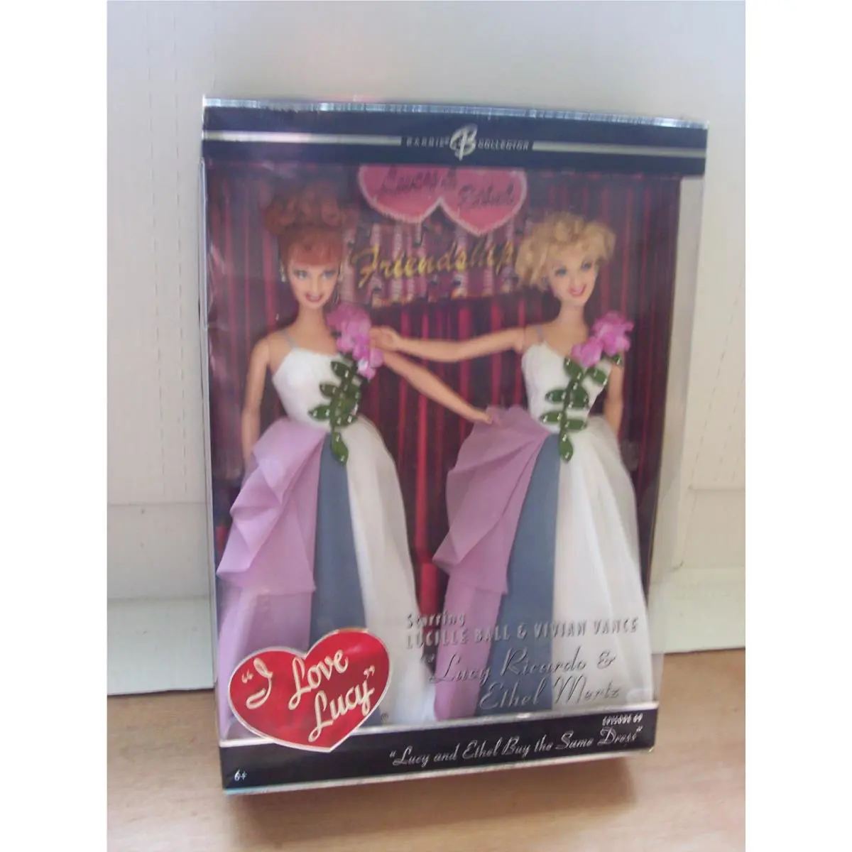 2006 Barbie I Love Lucy with Ethel Barbie Same Dress Edition K8670